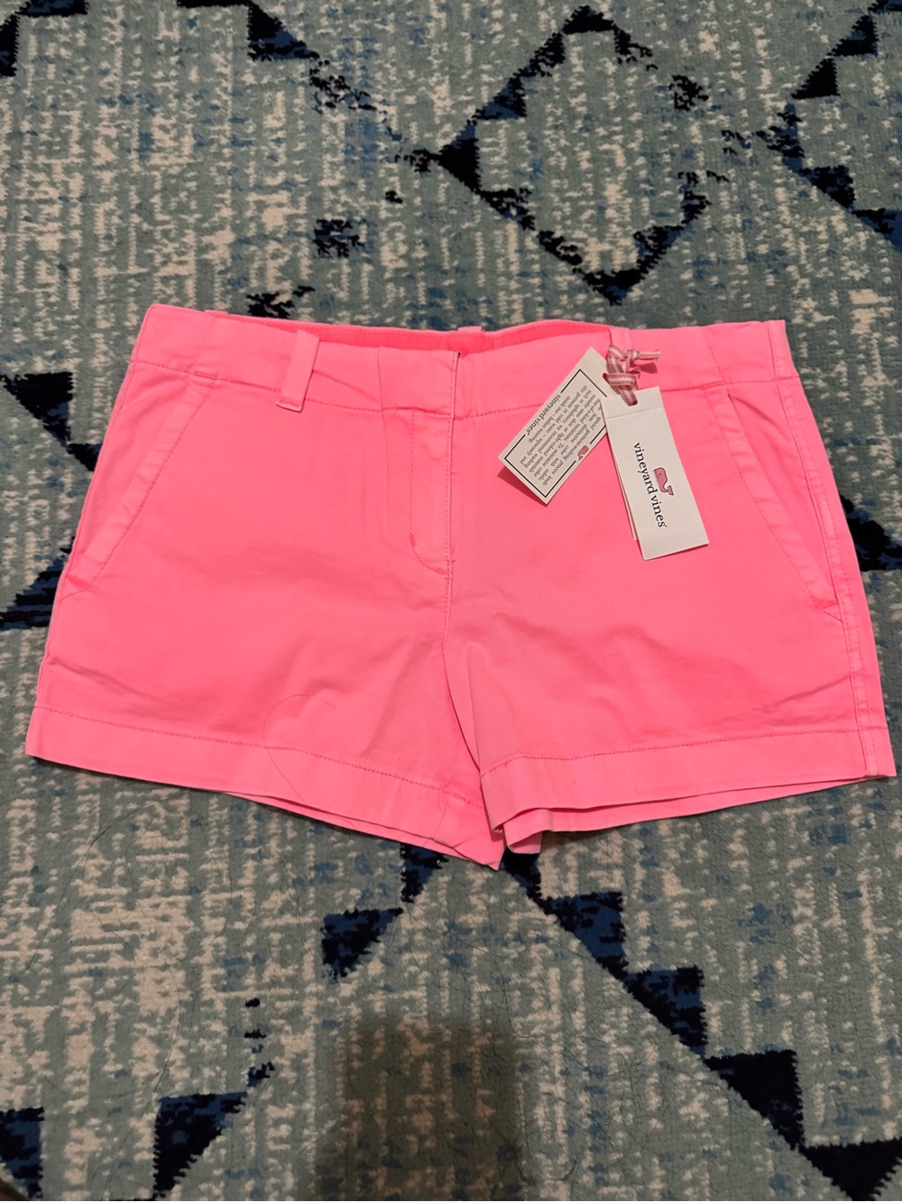 Vineyard Vines Neon Pink Stretch Cotton Bermuda Shorts